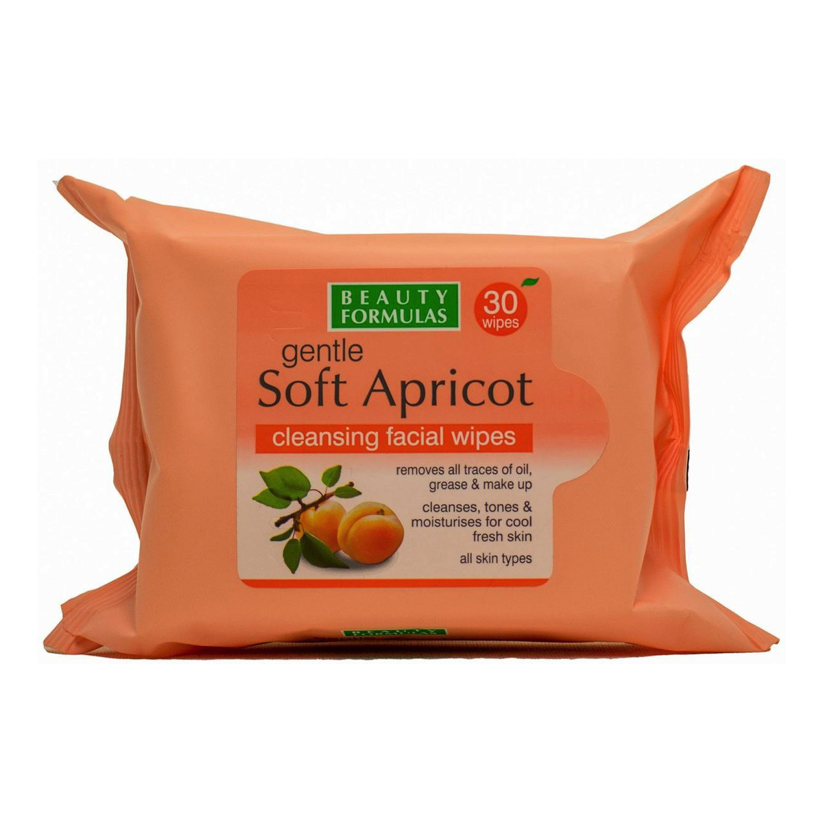 Beauty Formulas Soft Apricot Cleansing Facial Wipes Oczyszczające Chusteczki Morelowe 30 szt.