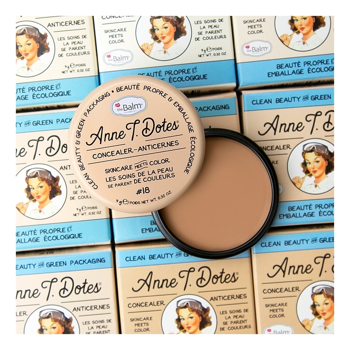the Balm Anne T. Dotes Concealer korektor do twarzy i pod oczy 9g
