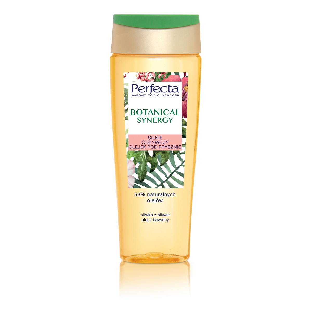 Perfecta Botanical Synergy Silnie odżywczy Olejek pod prysznic Oliwka z Oliwek i Olej z Bawełny 200ml