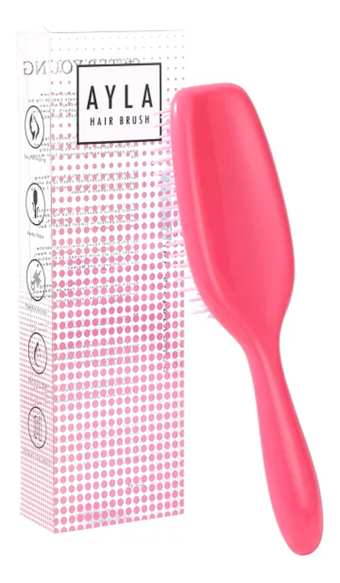 Szczotka do włosów z elastycznym nylonowym włosiem Pastel Peach