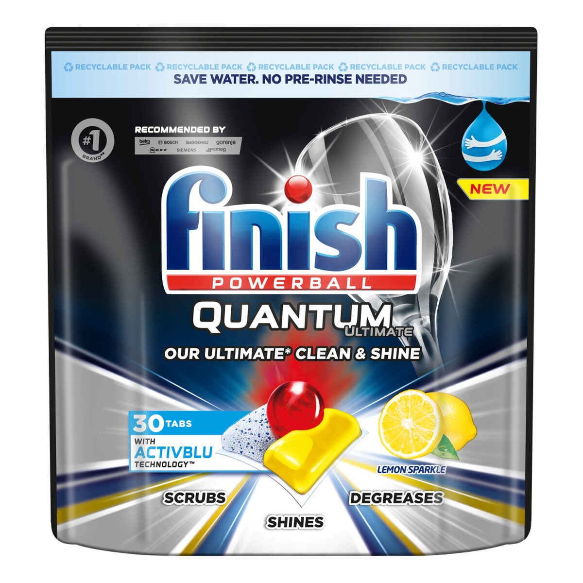 Finish Quantum ultimate kapsułki do zmywarki 30szt lemon