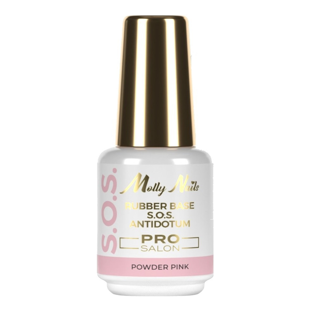 Molly Nails S.o.s. antidotum pro salon baza kauczukowa do manicure pedicure i ozdób powder pink 15g