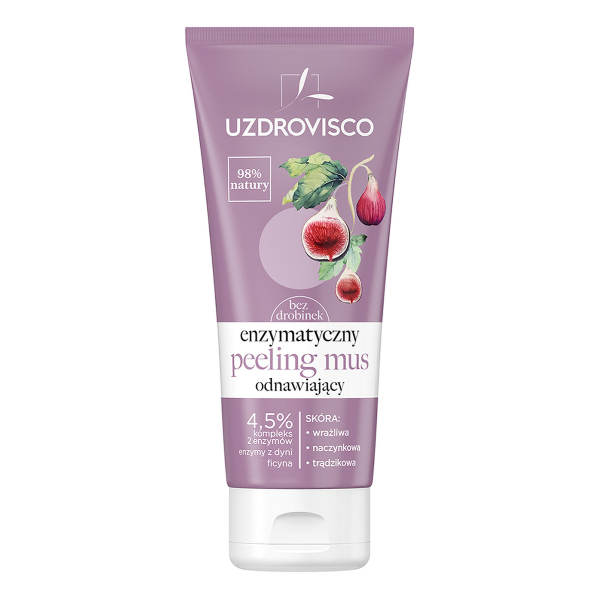 Uzdrovisco Bezolejowy enzymatyczny peeling mus odnawiający 60ml