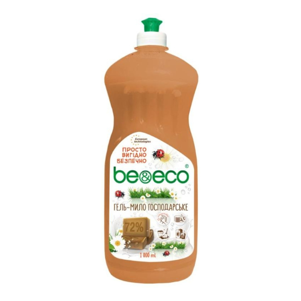 Be&Eco Szare mydło gospodarcze w płynie 1000ml