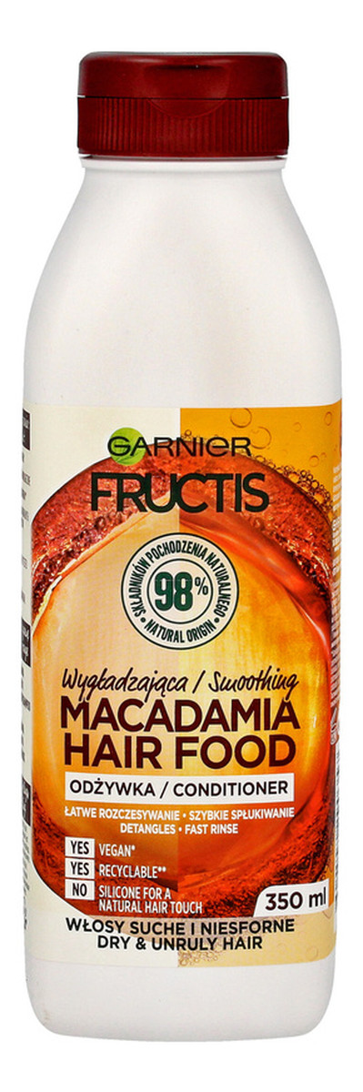 Macadamia Hair Food odżywka wygładzająca do włosów suchych i niesfornych