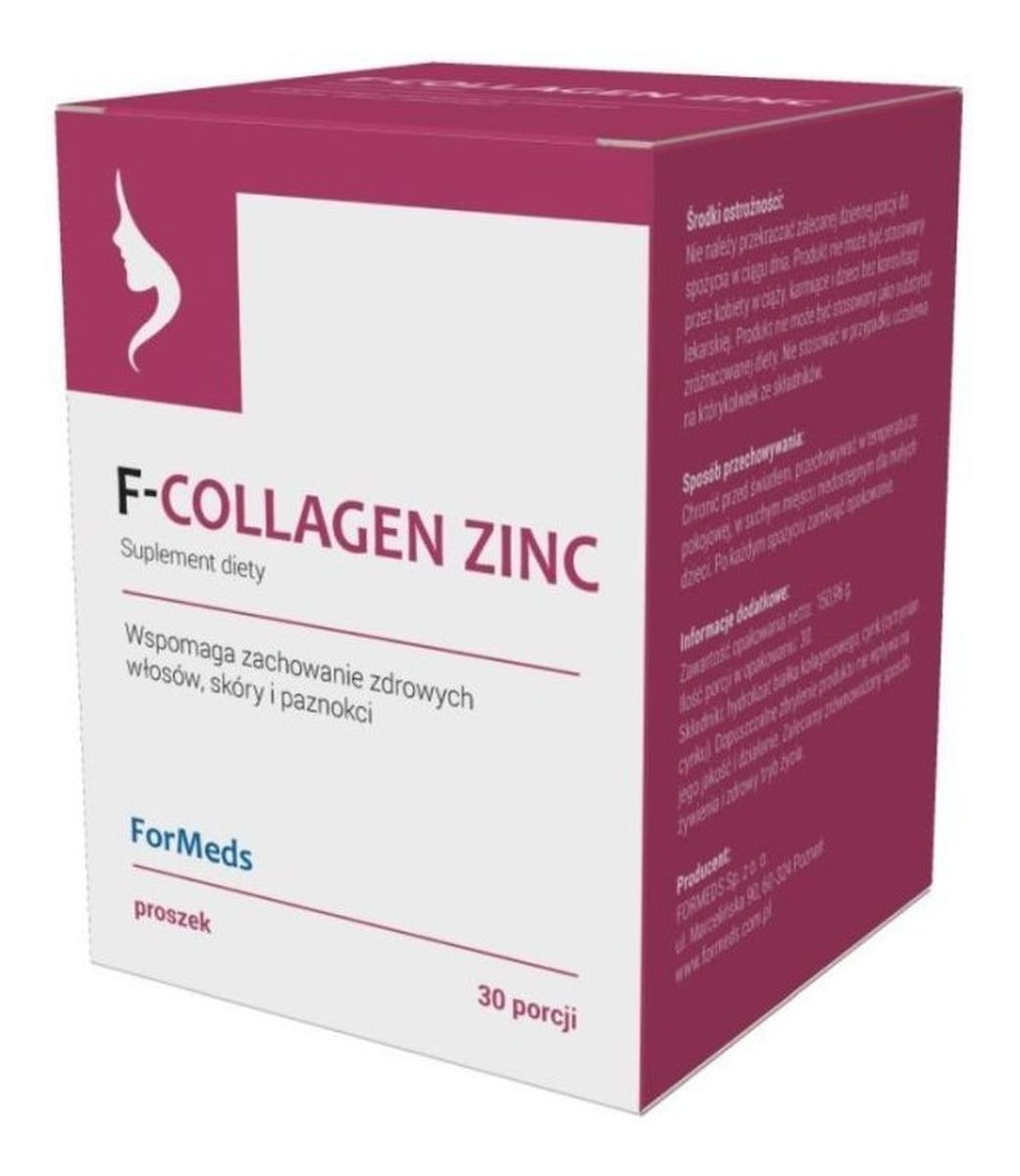 F-Collagen Zinc suplement diety w proszku