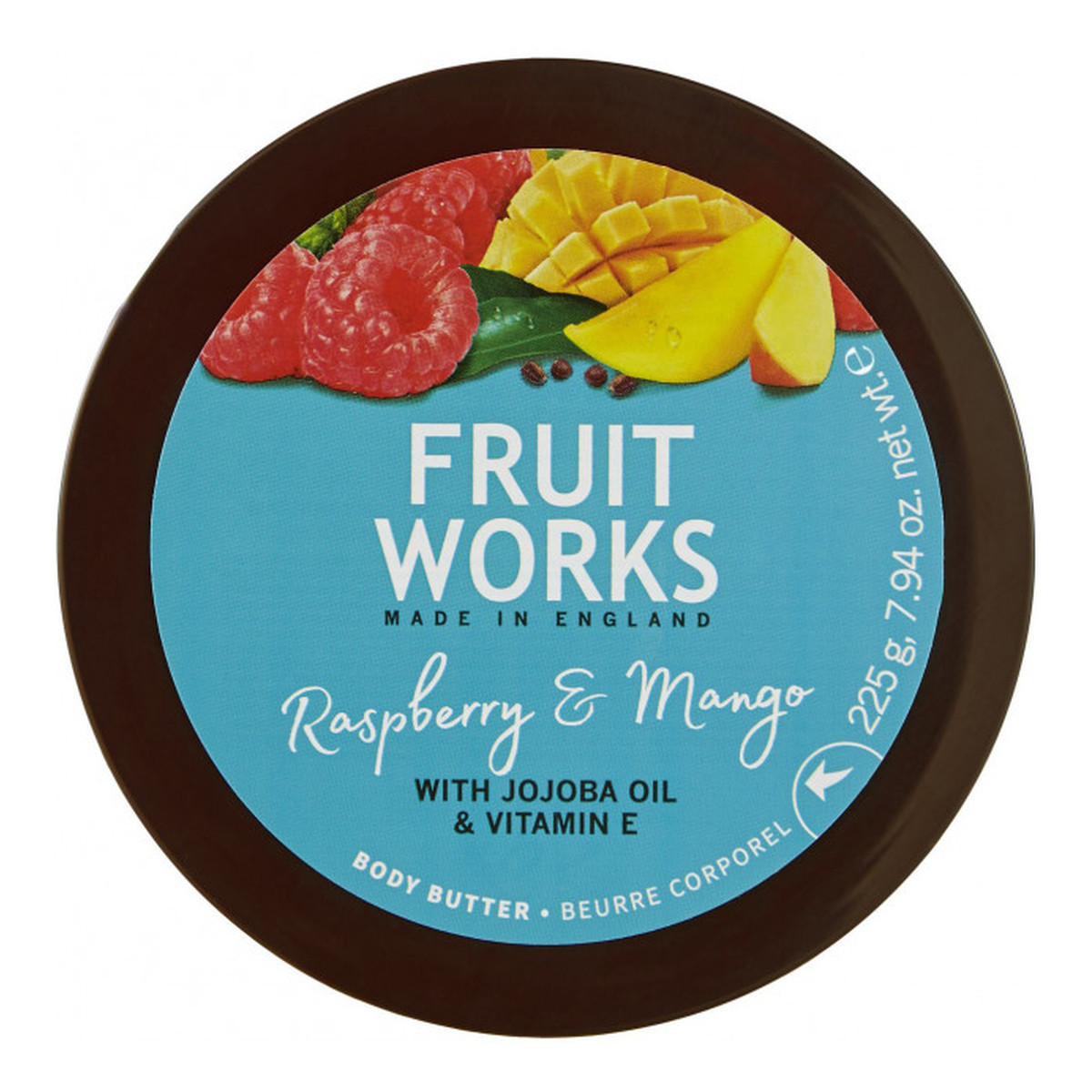 Grace Cole Fruit Works masło do ciała Malina & Mango 225ml