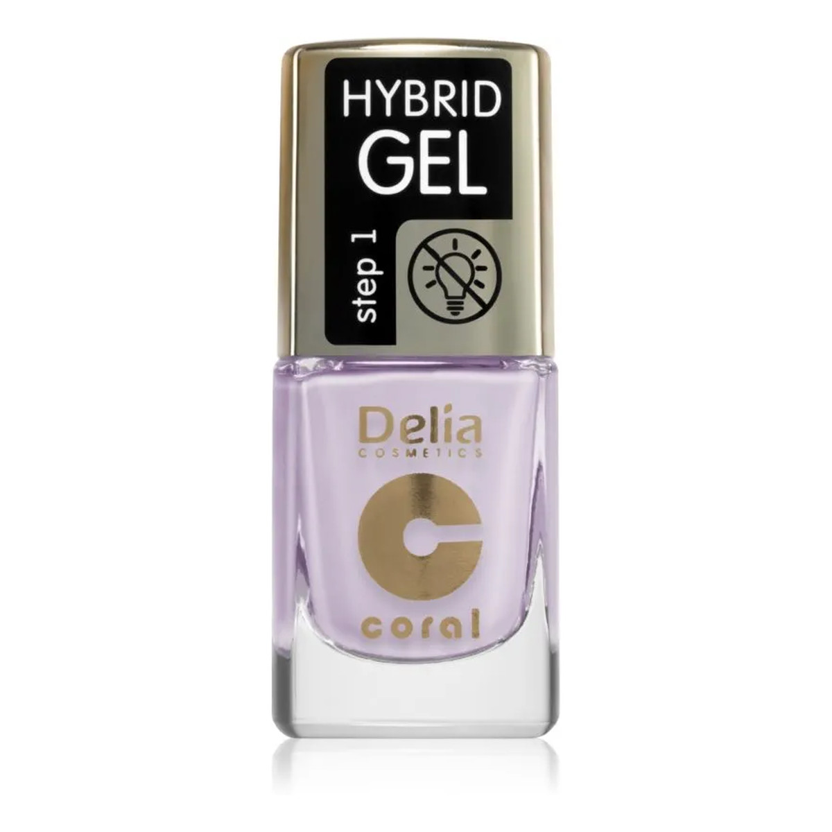 Delia Coral Hybrid Gel Emalia do paznokci lakier hybrydowy bez lampy 11ml