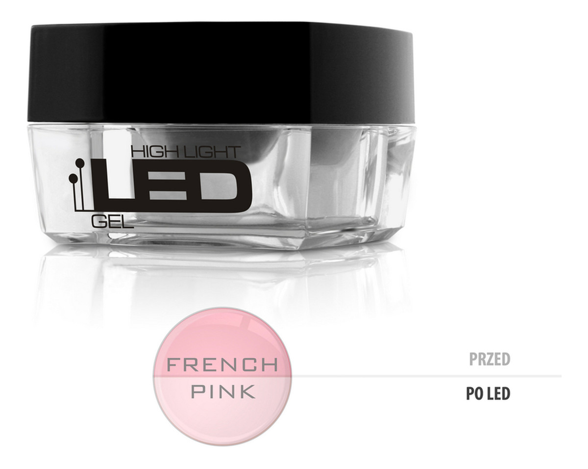 średniogęsty jednofazowy żel do paznokci French Pink