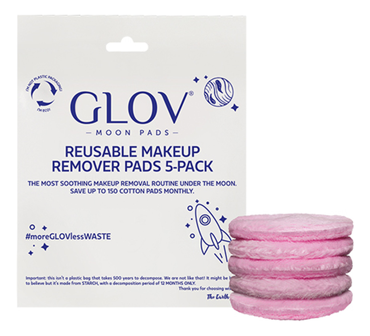 Moon Pads Reusable Makeup Remover płatki do zmywania makijażu 5szt