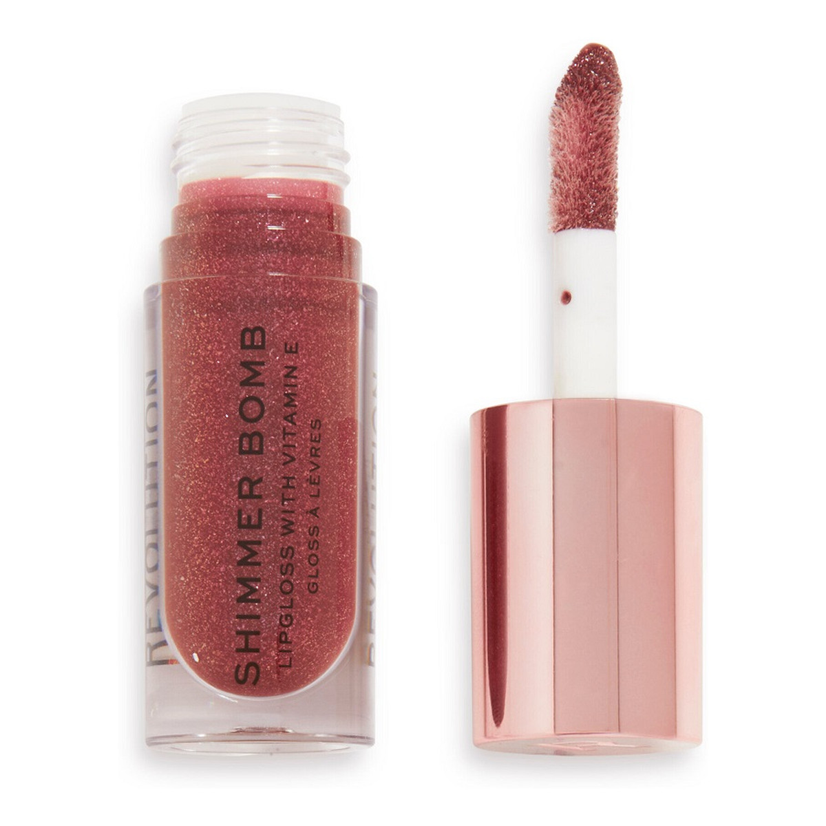 Makeup Revolution Shimmer bomb lipgloss połyskujący błyszczyk do ust lustre 4,6 ml