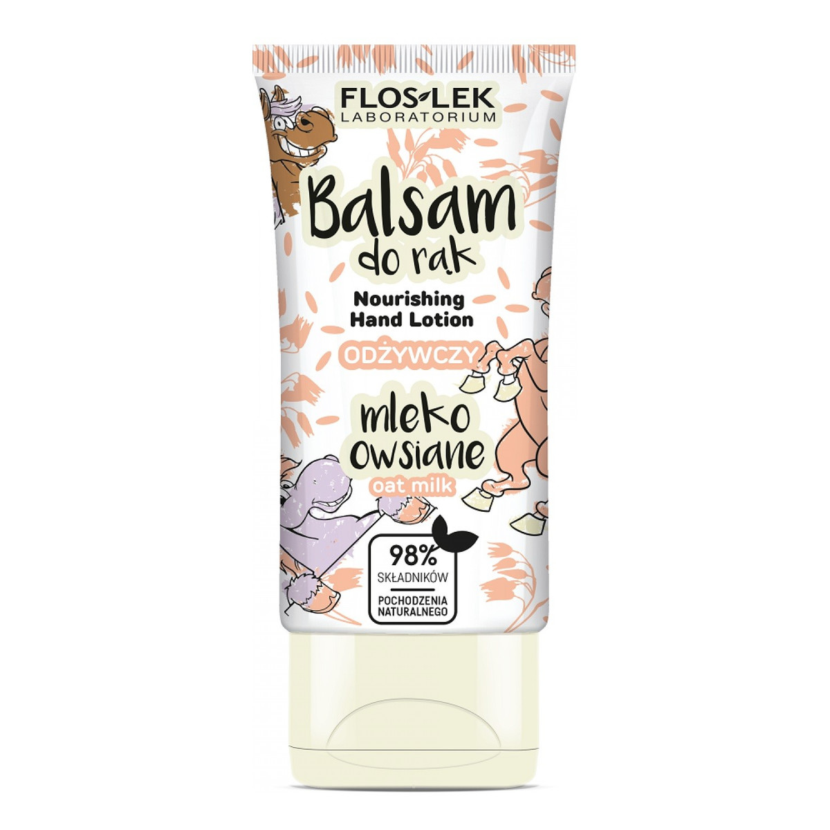 FlosLek Hand Care Balsam do rąk odżywczy - Mleko Owsiane 40ml