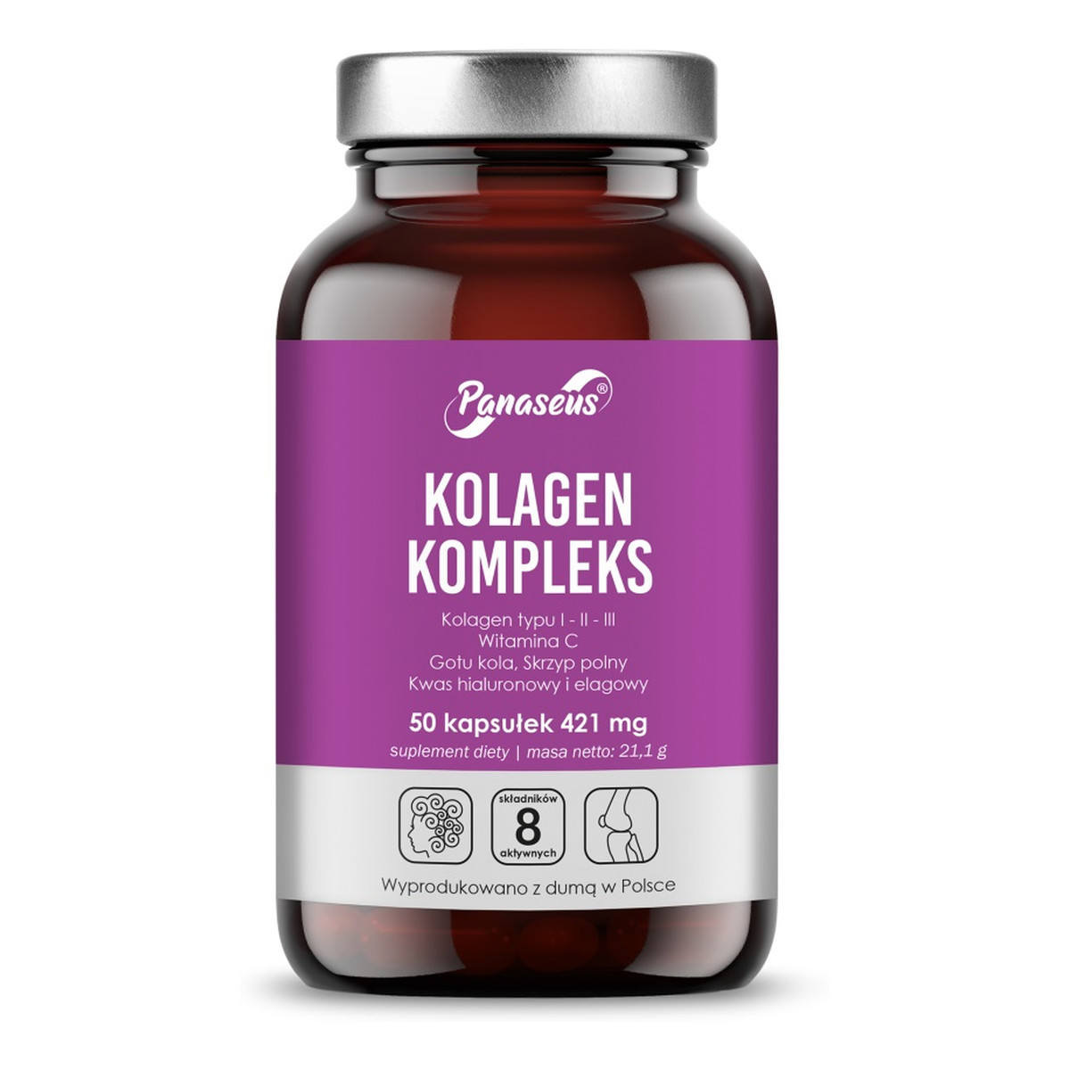 Panaseus Kolagen kompleks suplement diety 50 kapsułek