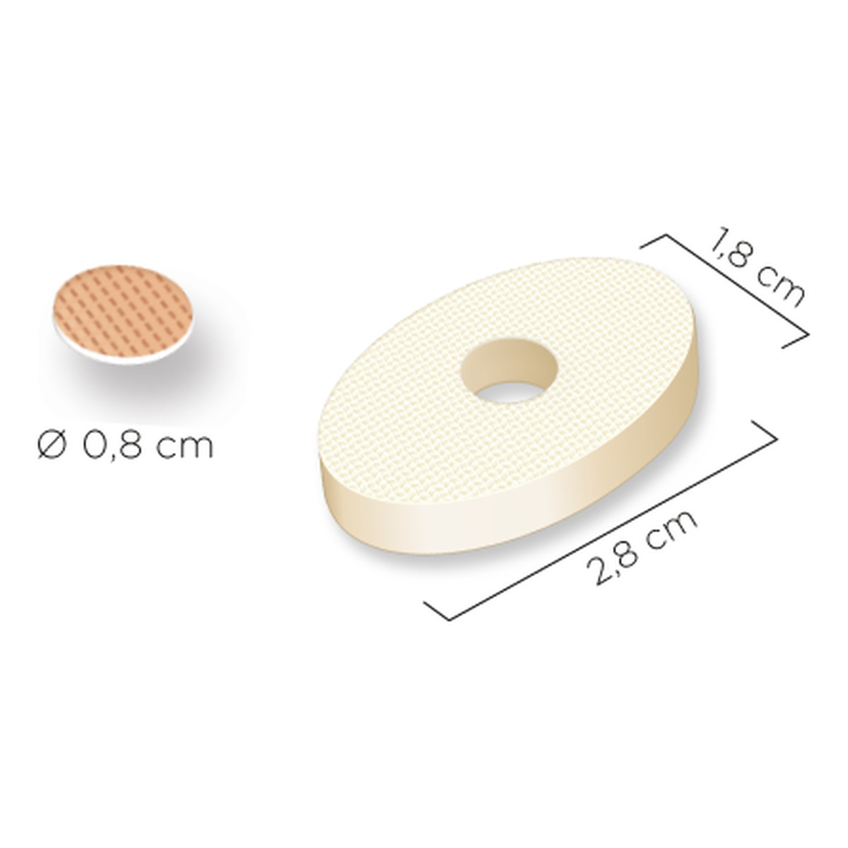 SheFoot Elastyczne Filcowe Plastry Ochronne z Krążkami Usuwającymi Odcisk 9 szt.