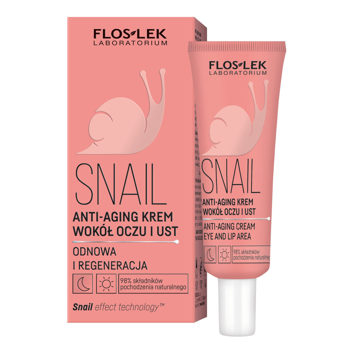 FlosLek Snail Krem anti-aging wokół oczu i ust 30ml