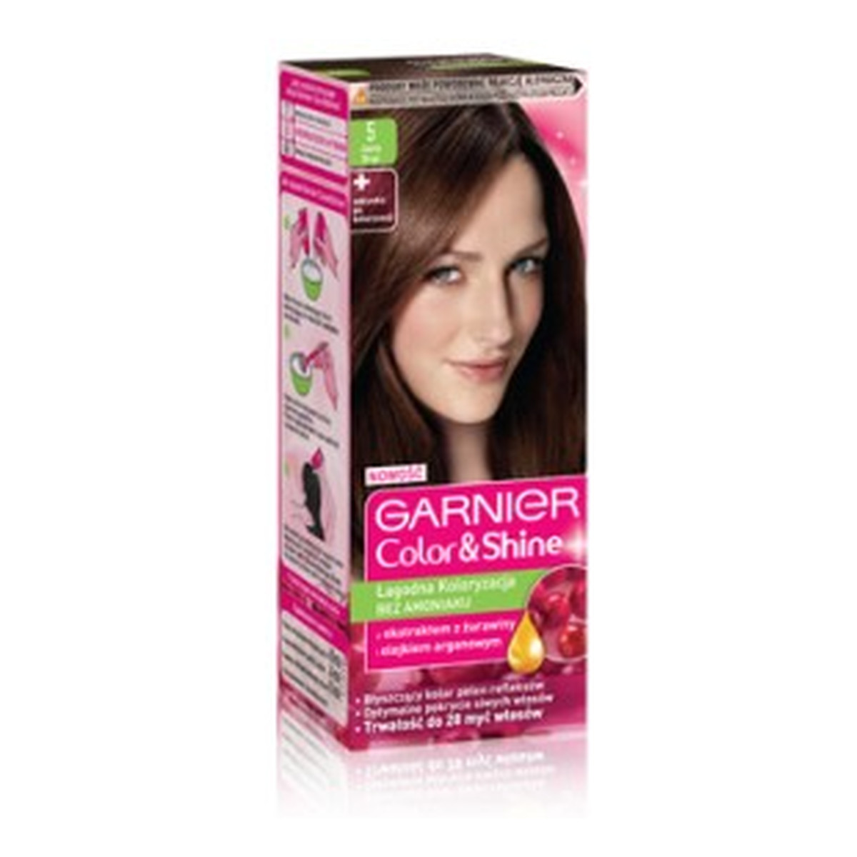 Garnier Color & Shine Farba Do Włosów Bez Amoniaku