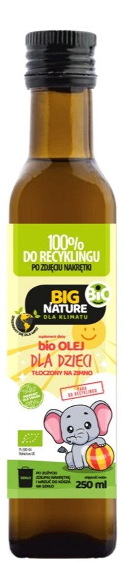 Olej dla dzieci tłoczony na zimno