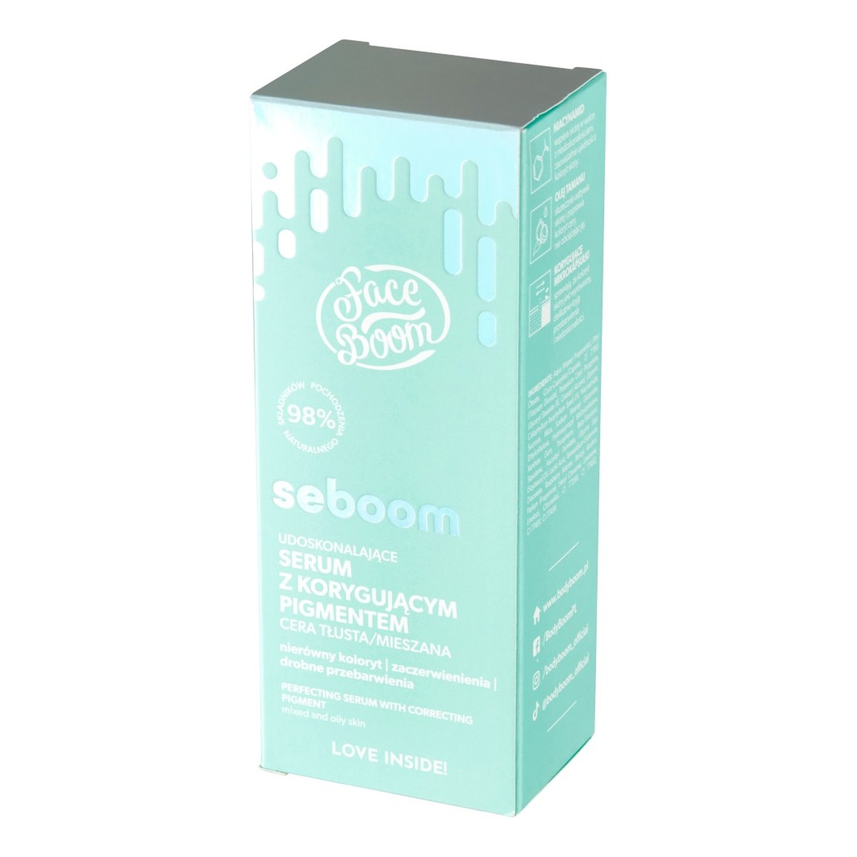 Face Boom Seboom Udoskonalające Serum z korygującym pigmentem - cera tłusta i mieszana 30ml