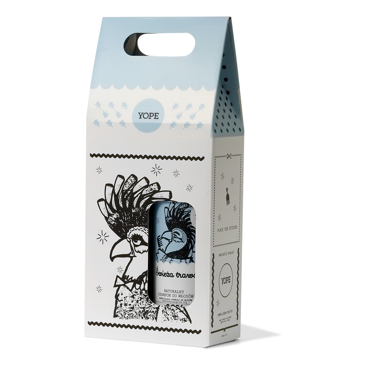 Yope zestaw (naturalny szampon do włosów Świeża Trawa 300ml + odżywka do włosów Świeża Trawa 170ml)