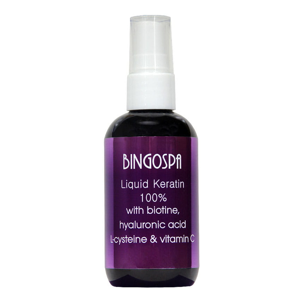 BINGOSPA Płynna keratyna 100% z biotyną, kwasem hialuronowym, l-cysteiną i witaminą C 100ml