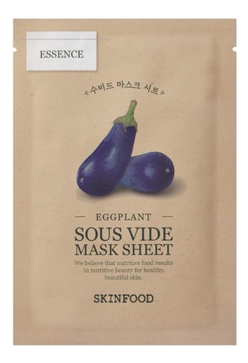 Eggplant sous vide mask sheet wygładzająco-nawilżająca maseczka w płachcie