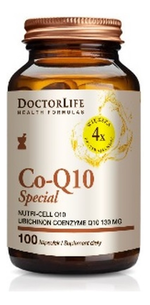 Co-q10 special koenzym q10 130mg w organicznym oleju kokosowym suplement diety 100 kapsułek