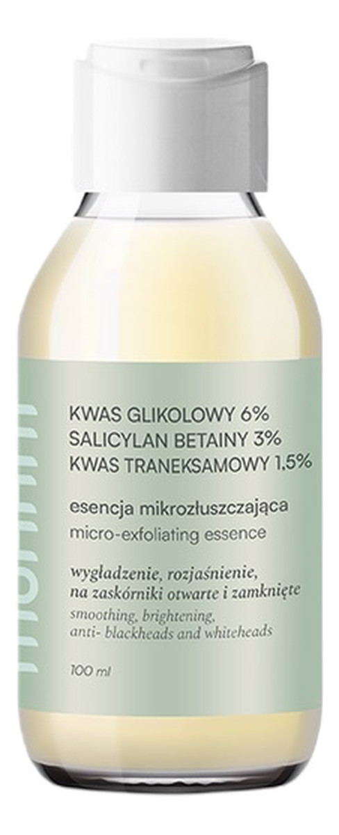 Derm rozjaśniająca esencja mikrozłuszczająca zwężająca pory