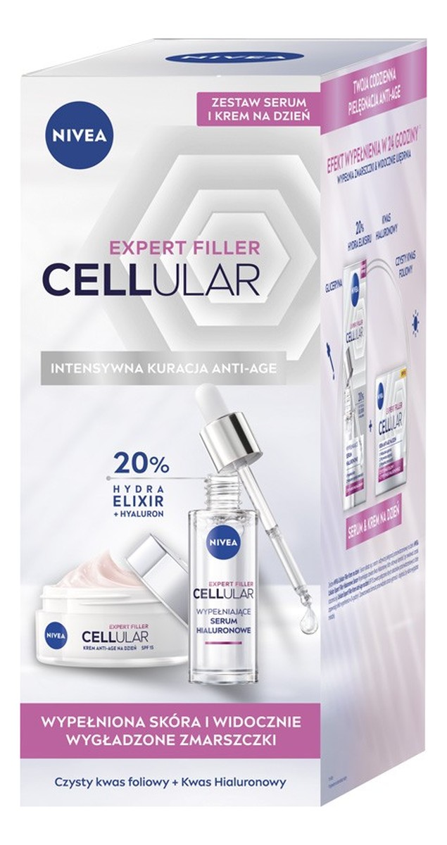 Zestaw prezentowy Krem na dzień + Serum hialuronowe