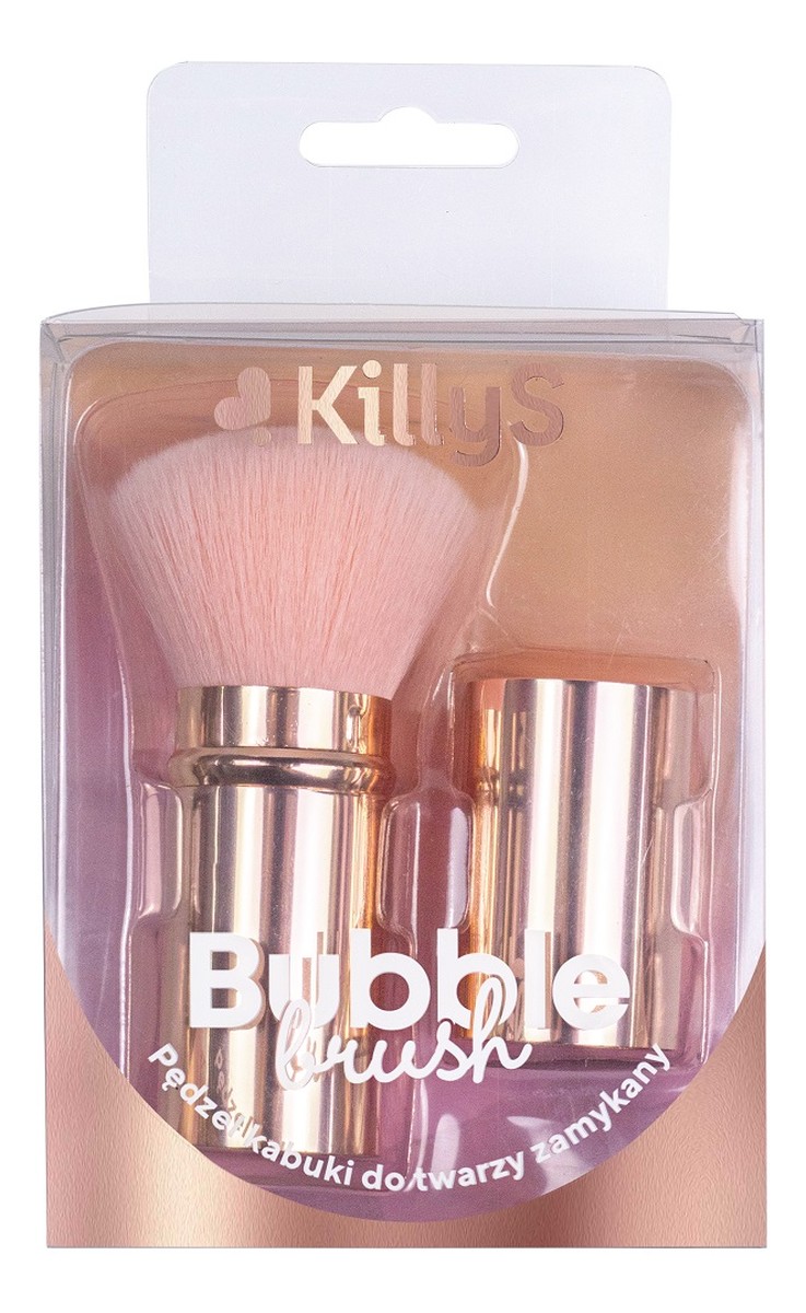 Bubble brush pędzel kabuki rose gold