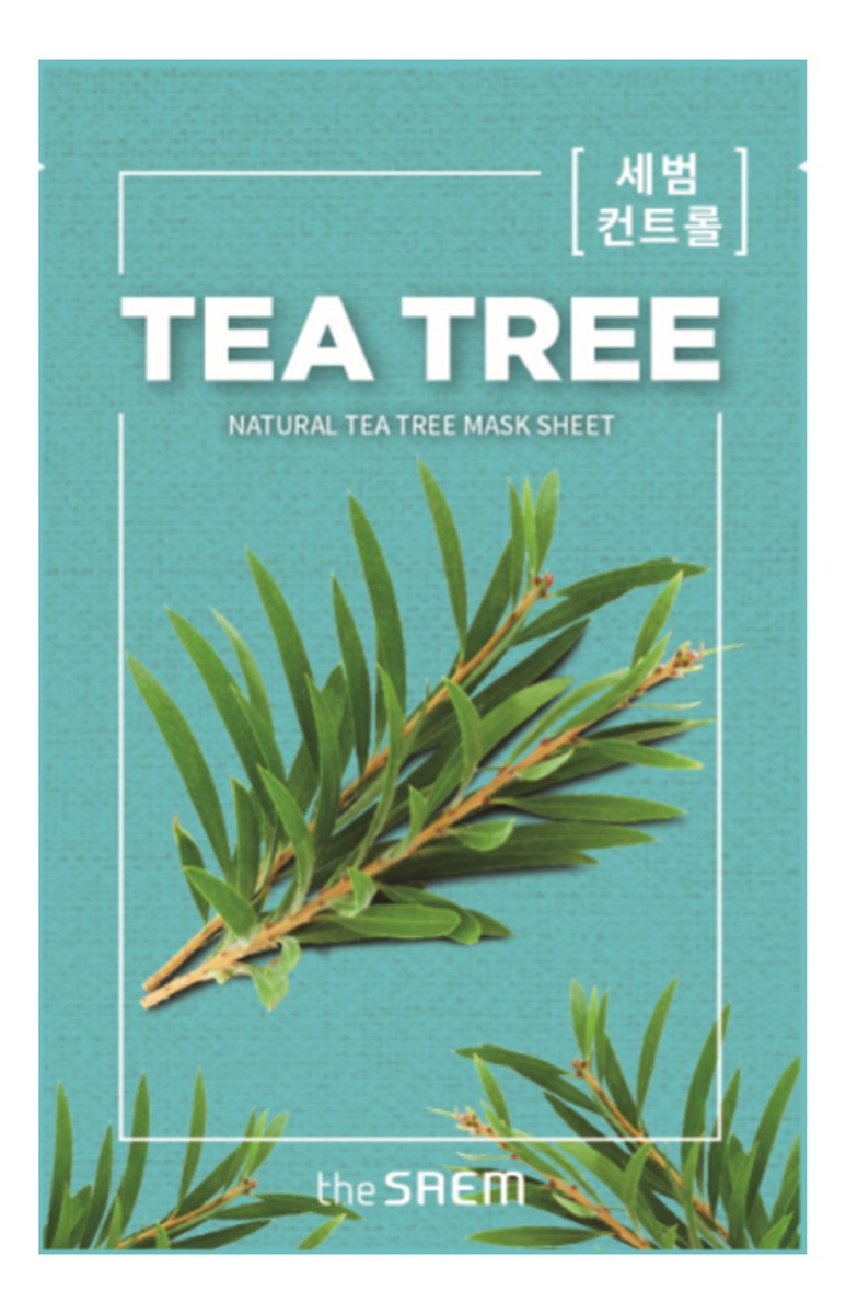 Tea Tree maska w płachcie do twarzy z ekstraktem z drzewa herbacianego