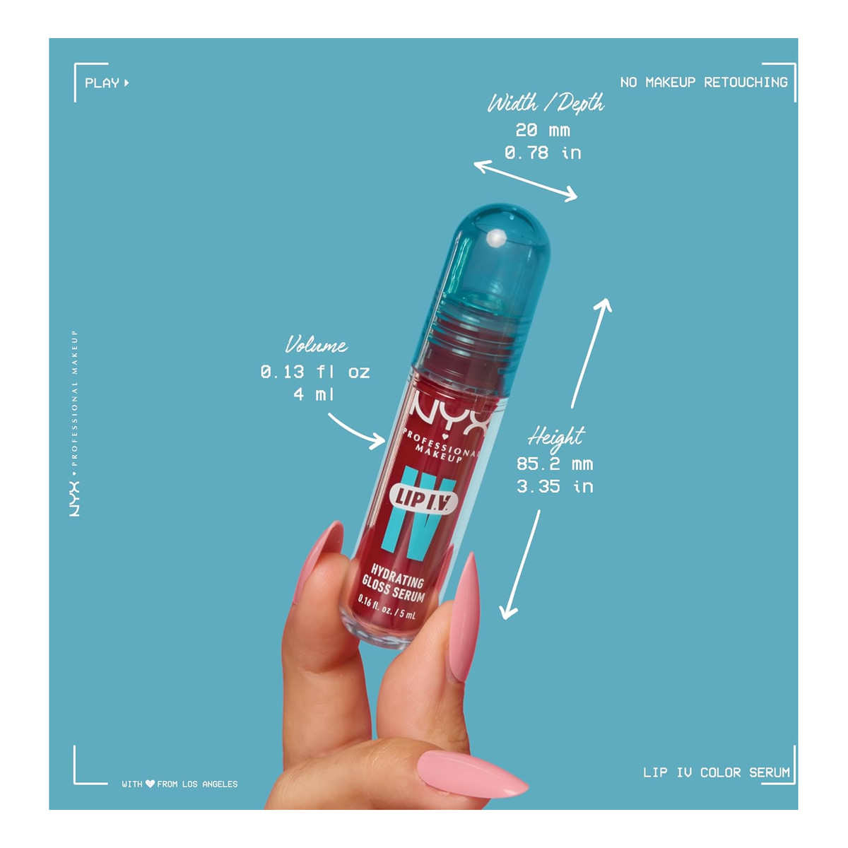 NYX Professional MakeUp Lip IV Nawilżająco pigmentujący błyszczyk do ust 5ml