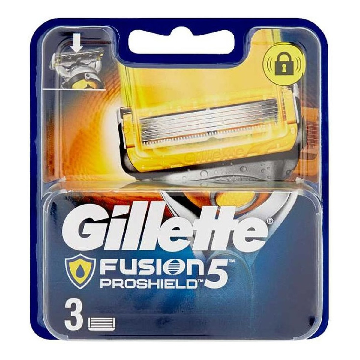Gillette Fusion5 proshield wymienne ostrza do maszynki do golenia 3szt.