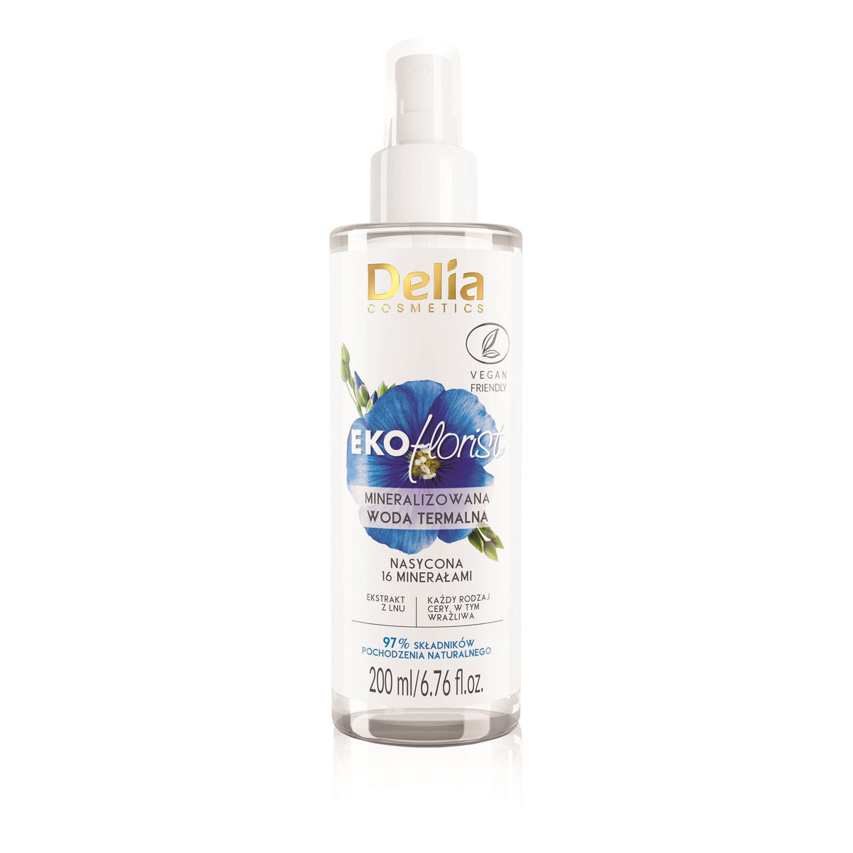 Delia EKOflorist Mineralizowana Woda termalna Len 200ml