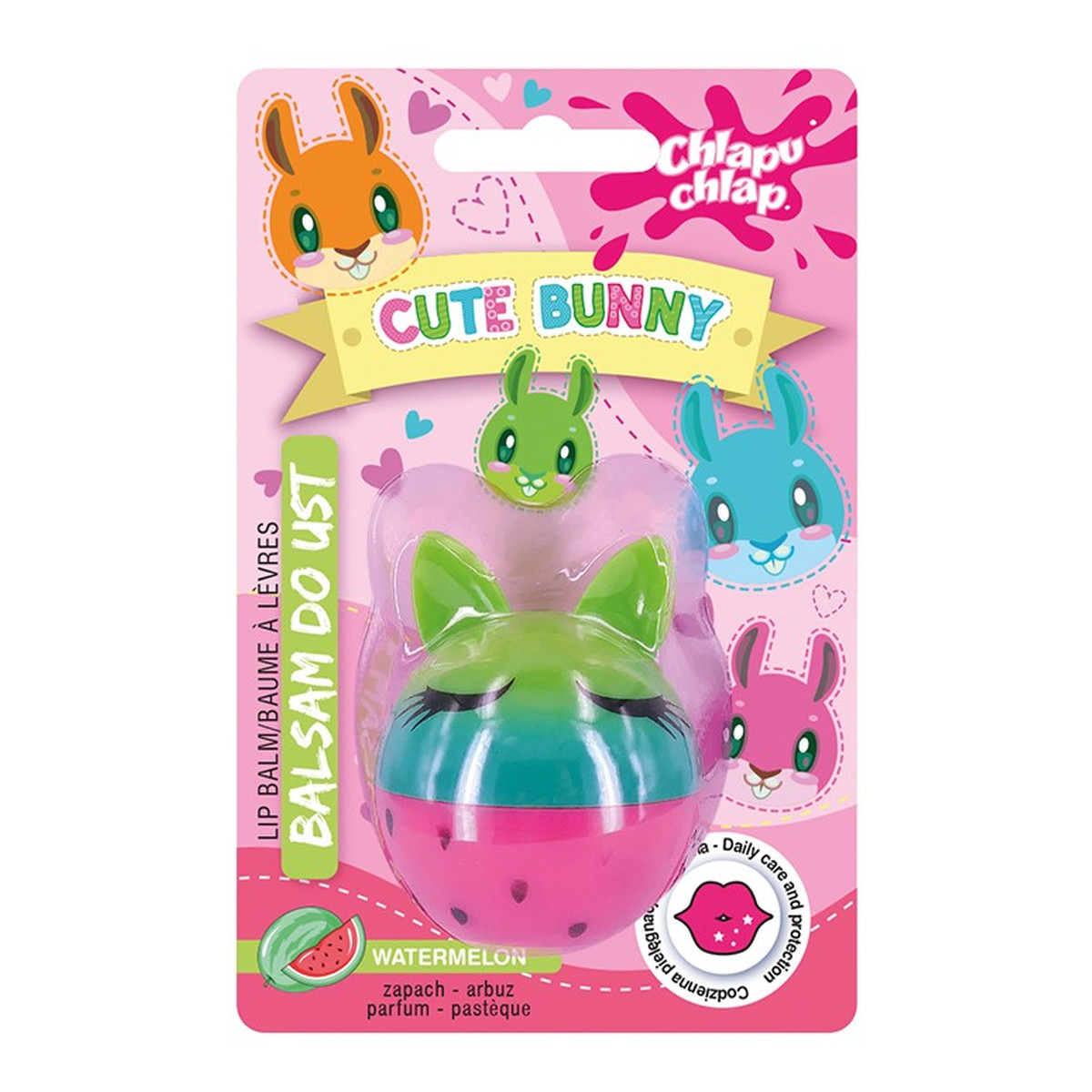 Chlapu Chlap Balsam do ust cute bunny-zapach arbuza 1szt