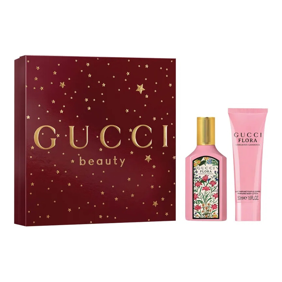 Gucci Flora Gorgeous Gardenia Zestaw woda perfumowana spray 50ml + balsam do ciała 50ml