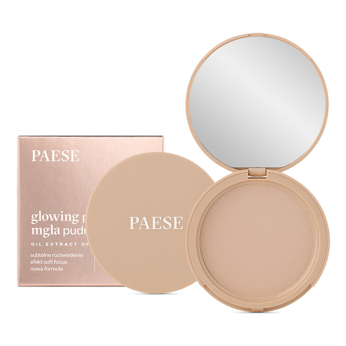 Paese Glowing Powder Rozświetlający puder do twarzy Mgła Pudrowa 10g