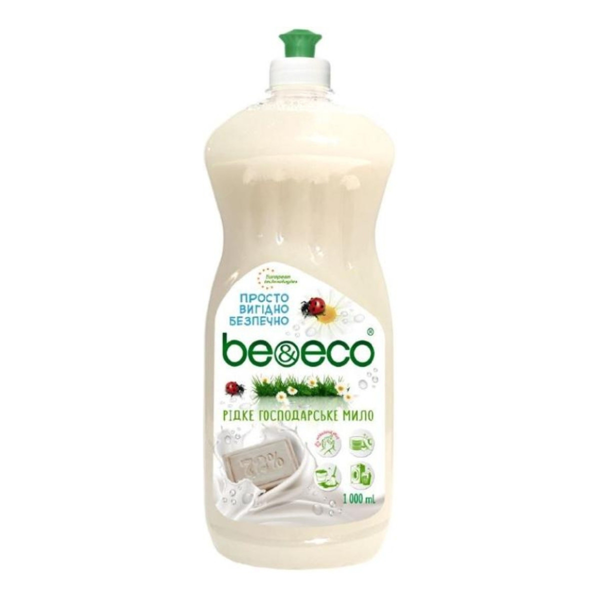 Be&Eco Białe mydło gospodarcze w płynie 1000ml