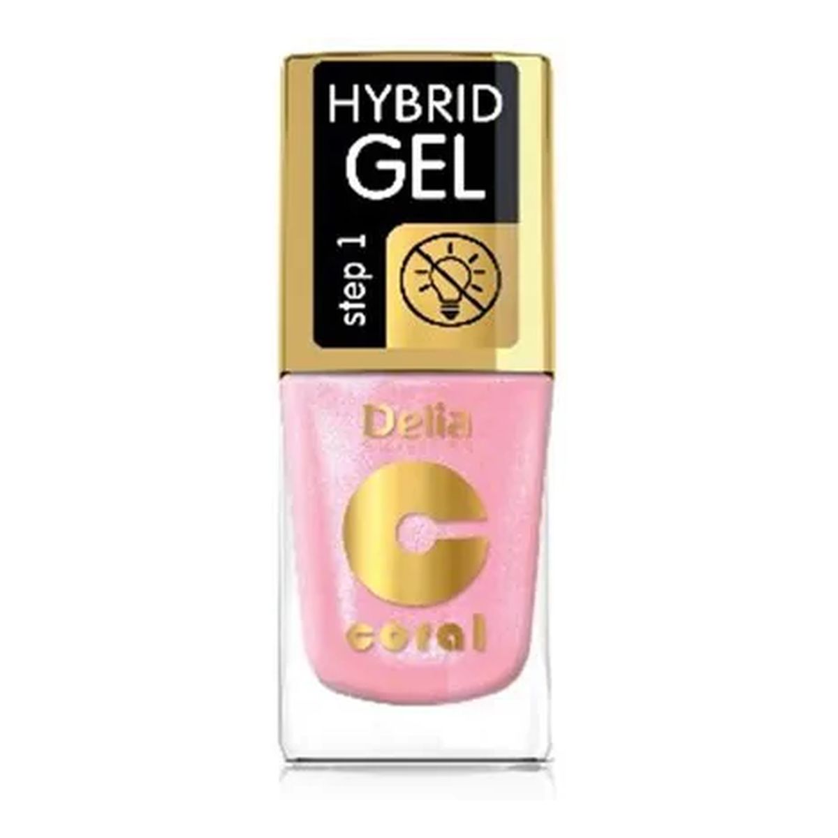 Delia Hybrid Gel Coral Lakier Do Paznokci 11ml