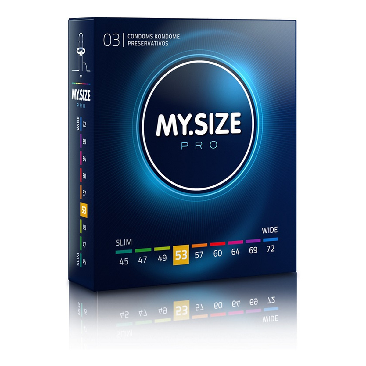 My.Size Pro Condoms prezerwatywy 53mm 3szt