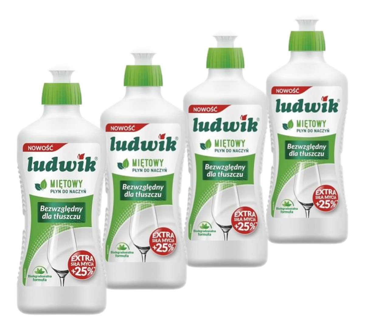 Płyn do mycia naczyń Miętowy 4x900g