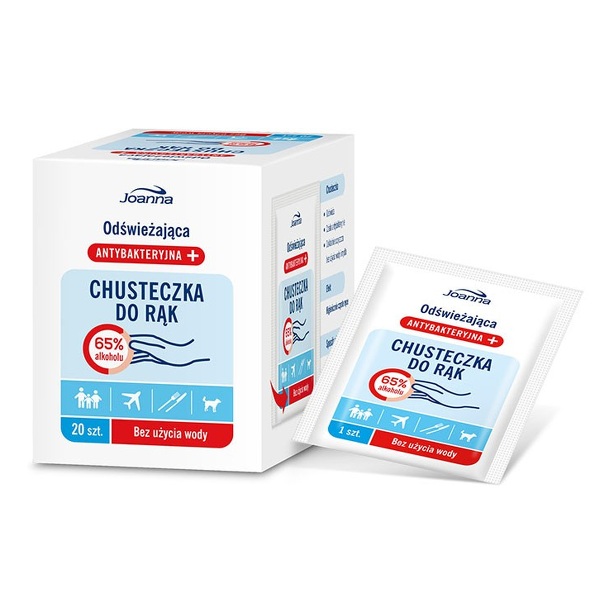 Joanna Chusteczki antybakteryjne do rak 20szt.