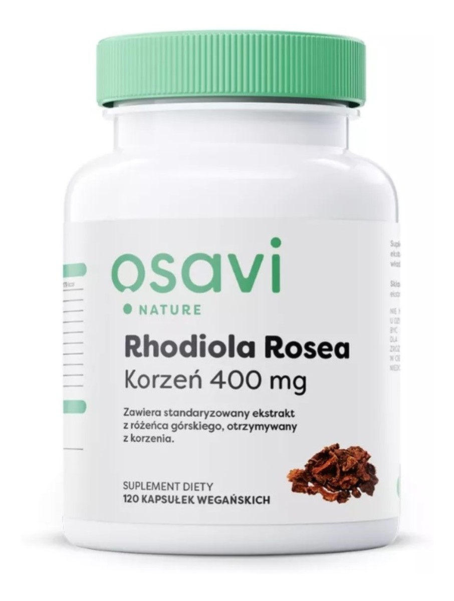 Rhodiola rosea korzeń 400mg suplement diety 120 kapsułek