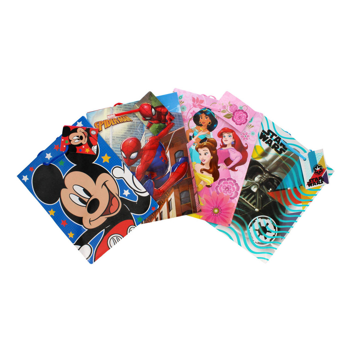 Wizaż24 Torebka prezentowa Disney - rozmiar "S" 1szt - mix wzorów