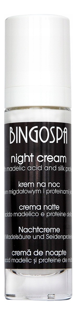 Krem na noc z kwasem migdałowym i proteinami jedwabiu