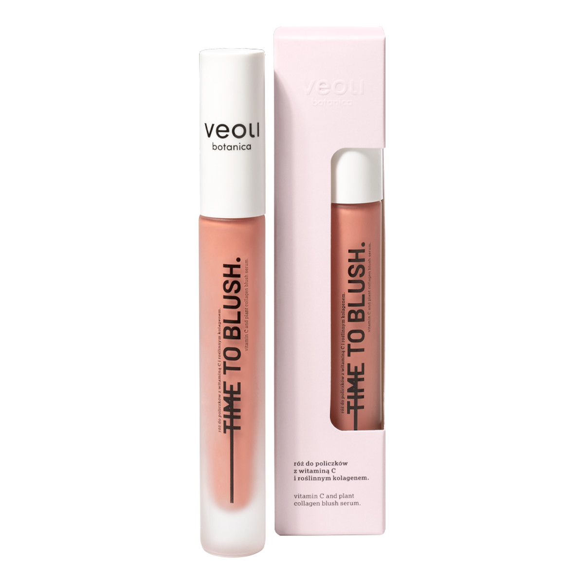 Veoli Botanica Time To Blush Kremowy róż do policzków z witaminą C i roślinnym kolagenem 10ml