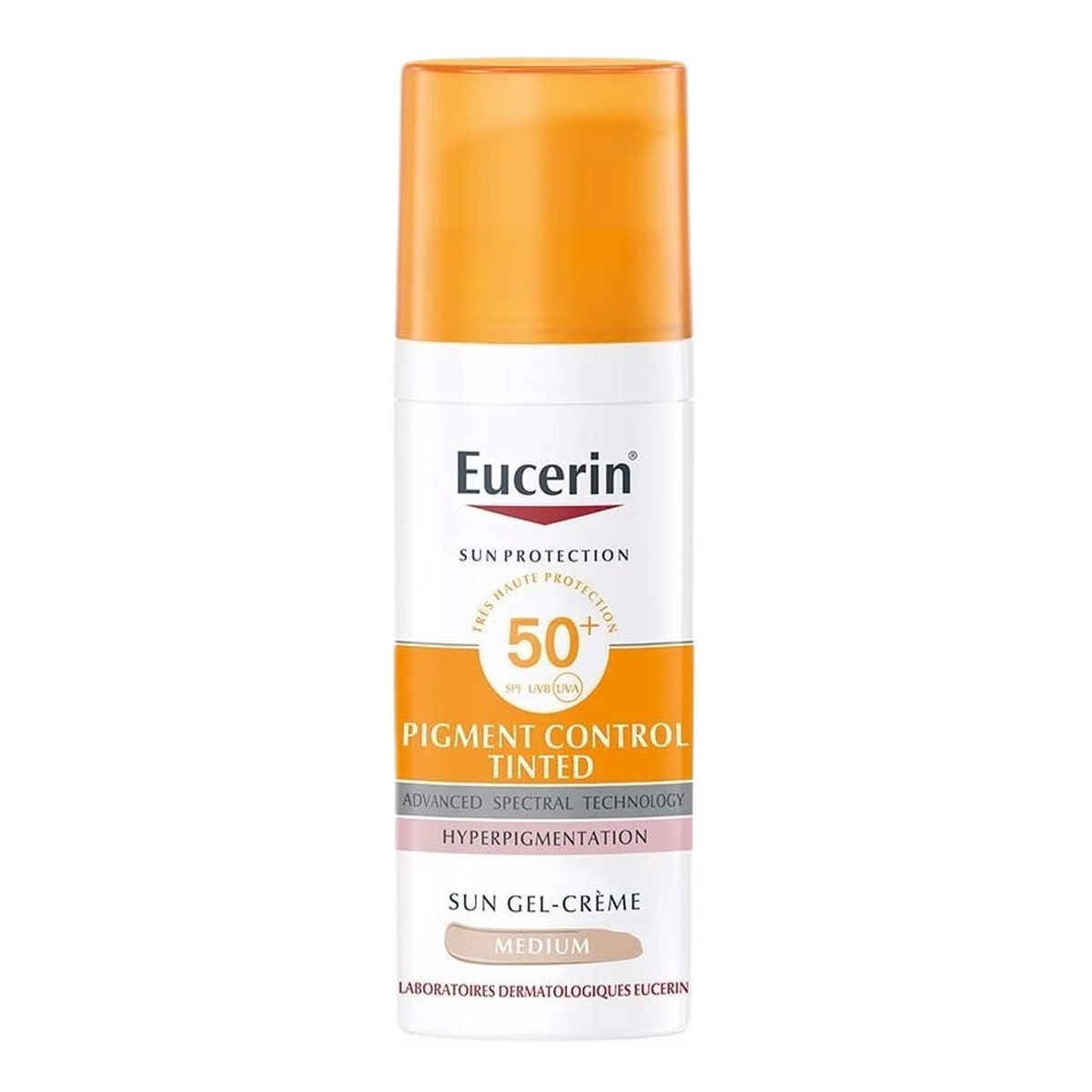 Eucerin Sun pigment control tinted spf50+ koloryzujący fluid przeciw przebarwieniom medium 50ml