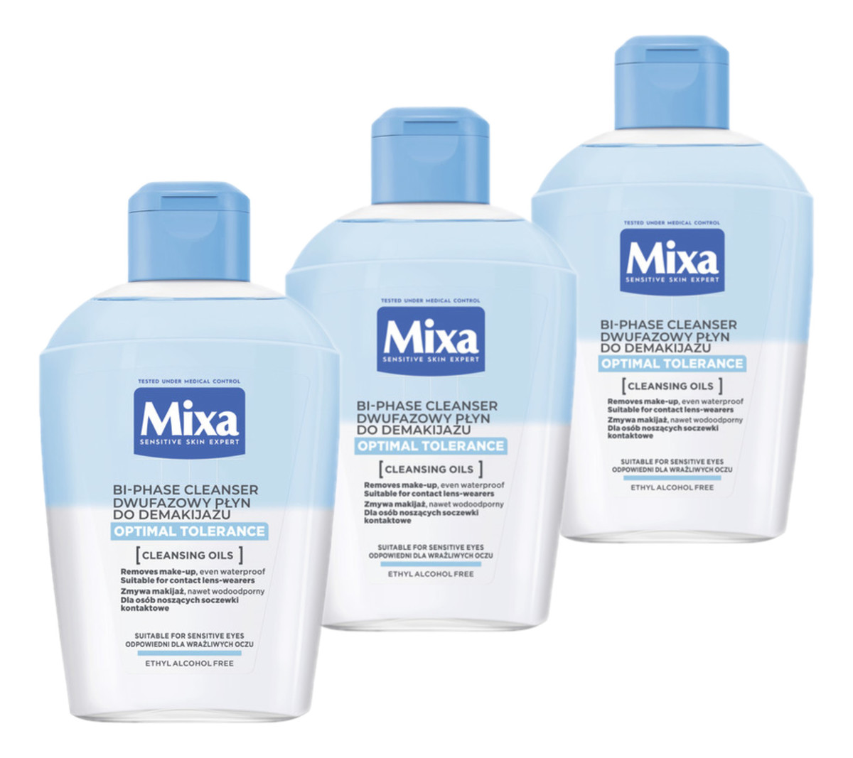 Dwufazowy Płyn Do Demakijażu 3x125ml