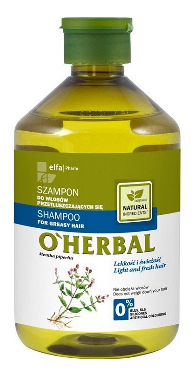 Shampoo For Greasy Hair szampon do włosów przetłuszczających się z ekstraktem z mięty