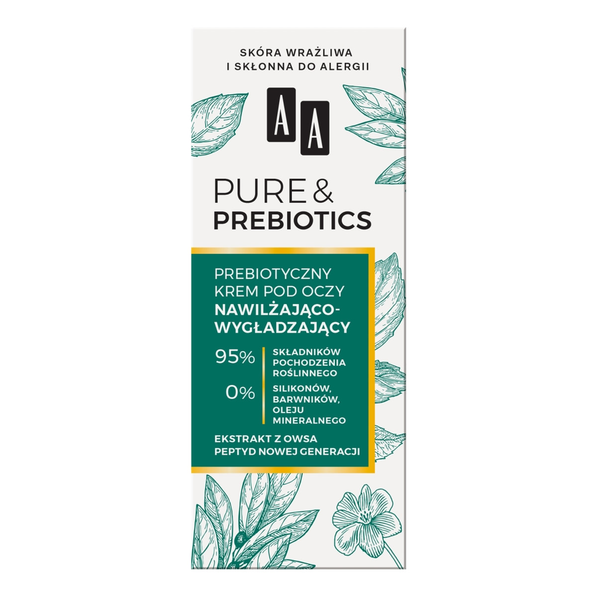 AA Pure&Prebiotics prebiotyczny Krem pod oczy nawilżająco-wygładzający 15ml