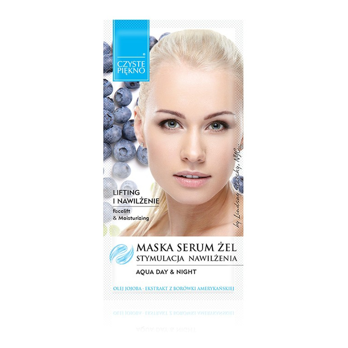 Czyste Piękno Maska - Serum - Żel do twarzy Borówka 8g